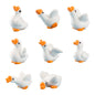 6-Pack  Quakers Resin Duck Figurines