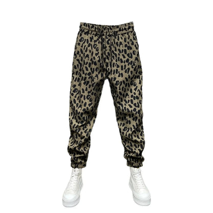 Trendy Leopard Print Casual Pants