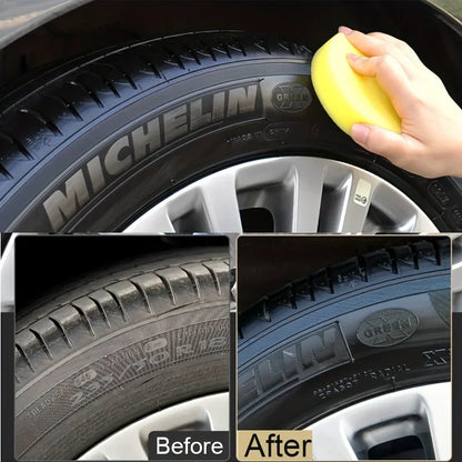 Black Shiny Tire wax - durable, long-lasting protection and repair for all kinds of tires