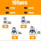 170/220/240pcs Stainless Steel Metric Locknut Kit