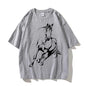 Running Horse Pattern Printed T-shirt