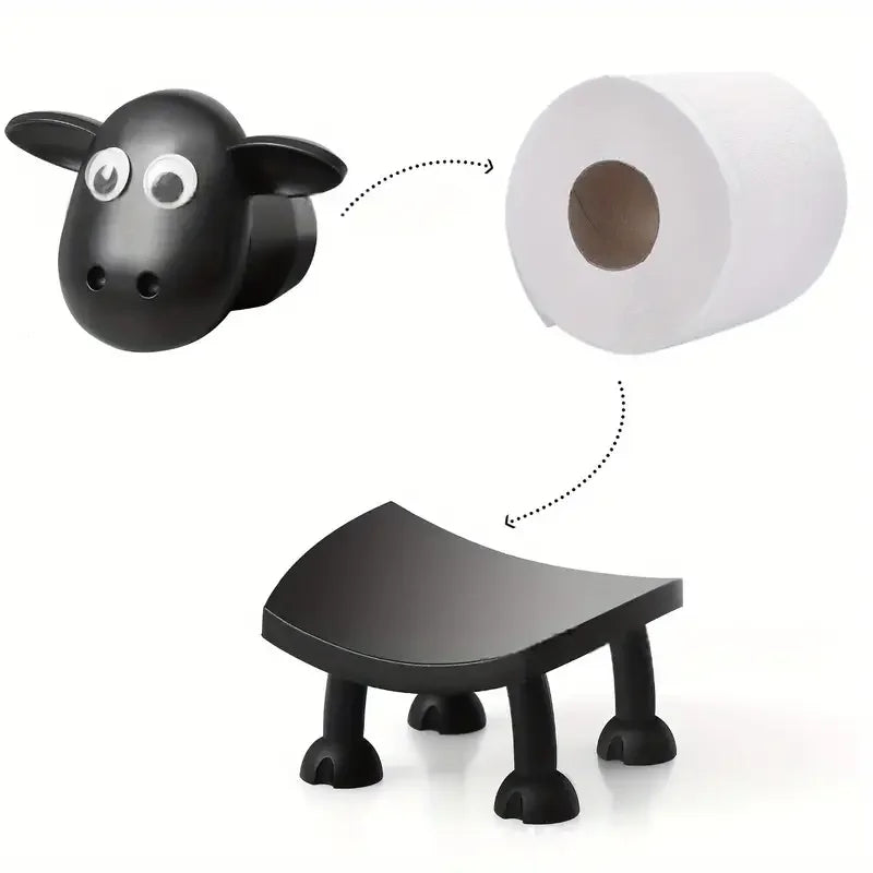 1/3PCS Sheep Toilet Roll Holder