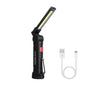 LED Flashlight, Rechargeable Work Light With Hanging Hook & Magnet