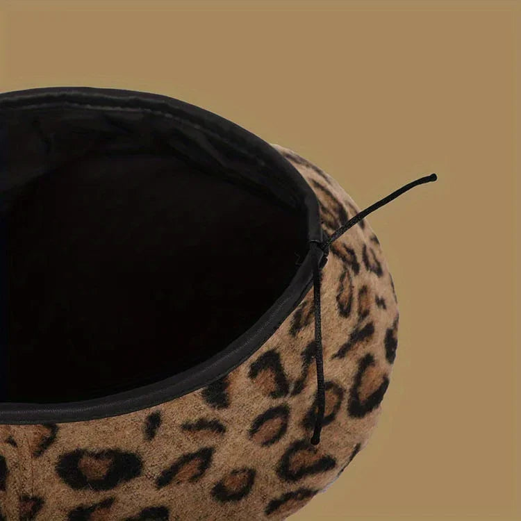 Leopard Print Retro Beret