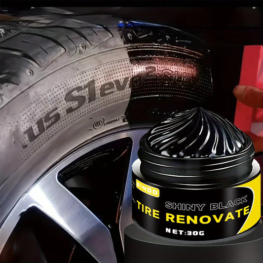 Black Shiny Tire wax - durable, long-lasting protection and repair for all kinds of tires