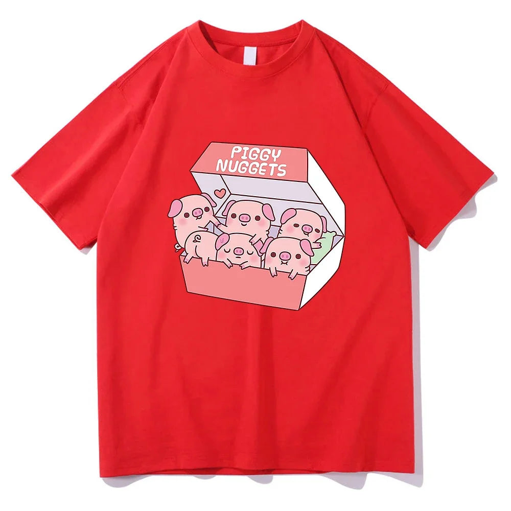 Cute Piggy Nuggets Funny T Shirts Men/Women