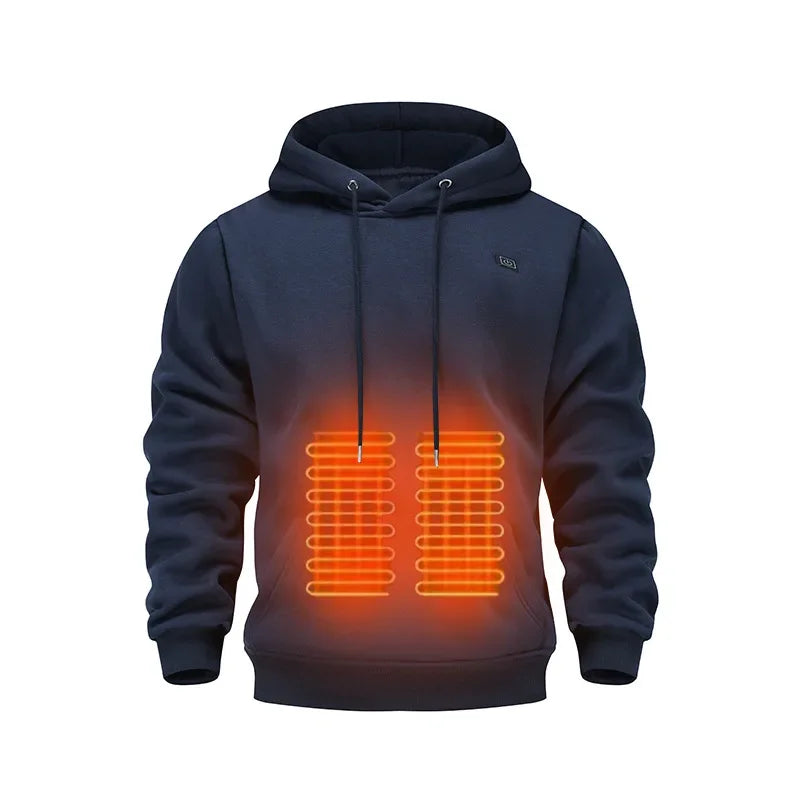 Heated Fleece Lined Men's Hoodie