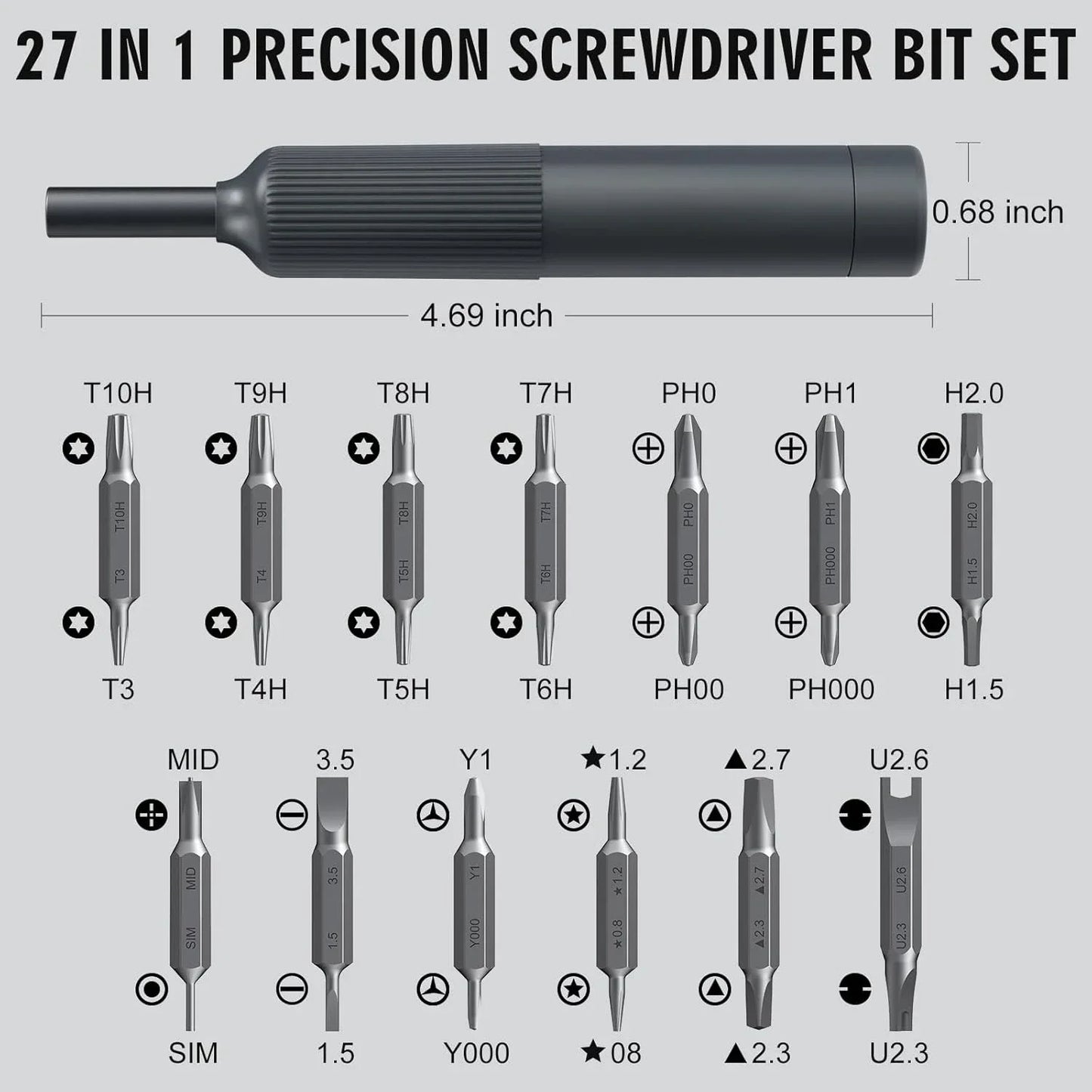 27 in 1 Precision Screwdriver Set