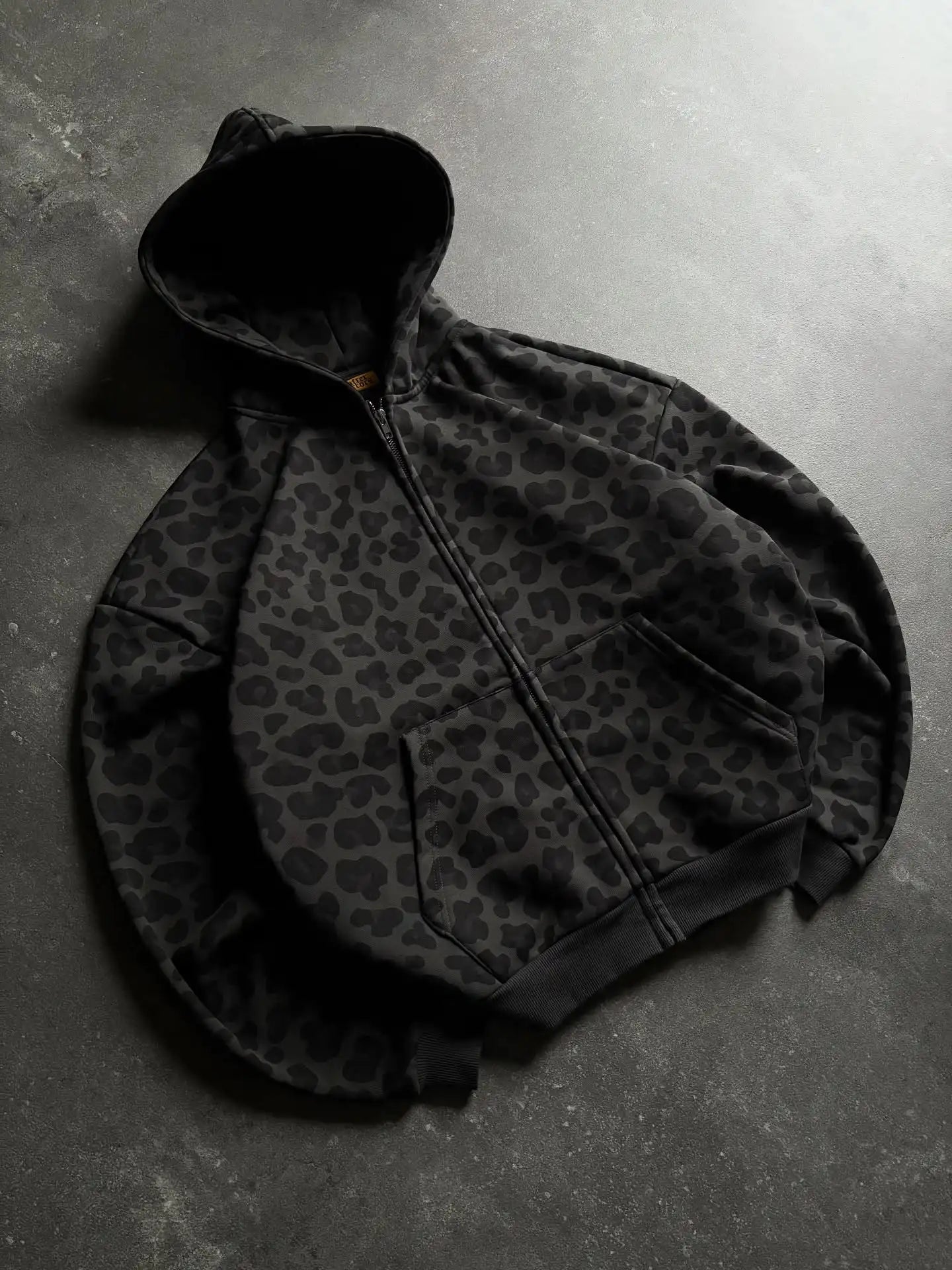 Retro Leopard Print Hooded