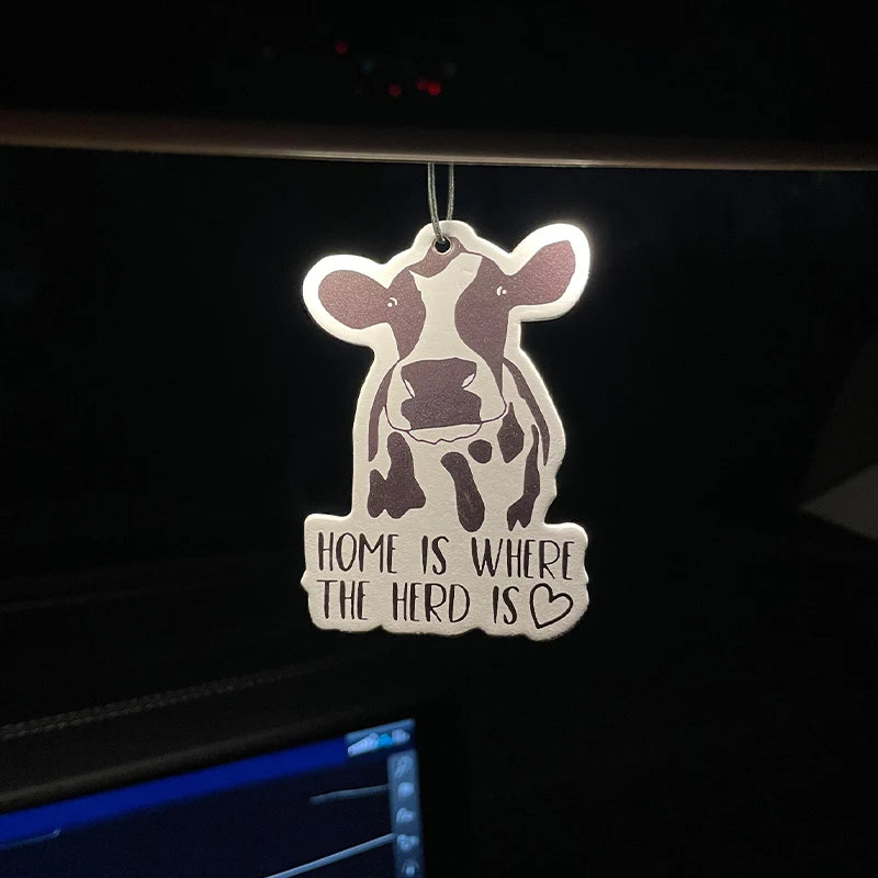 "Home Is Where the Herd Is" Car Air Freshener