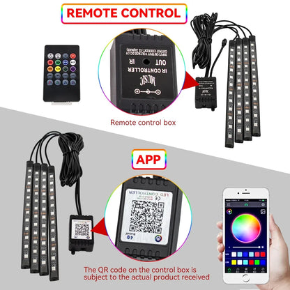 Neon LED Car Interior Foot lights