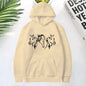 Three Horse Head Pattern Printed Hoodies