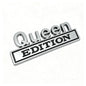1/2PC QUEEN EDITION 3D Metal Chrome Car Styling Decals Sticker