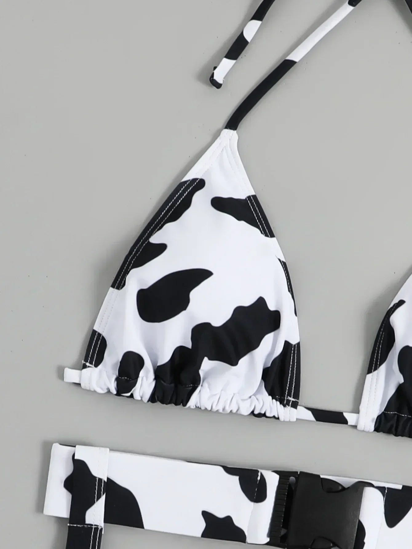 Cow Pattern Print 3 Piece Bikinis
