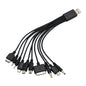 10In1 Multi-ports USB Cable, Universal Phone Charging Cable