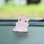 Car Center Console Resin Pink Pig Ornaments