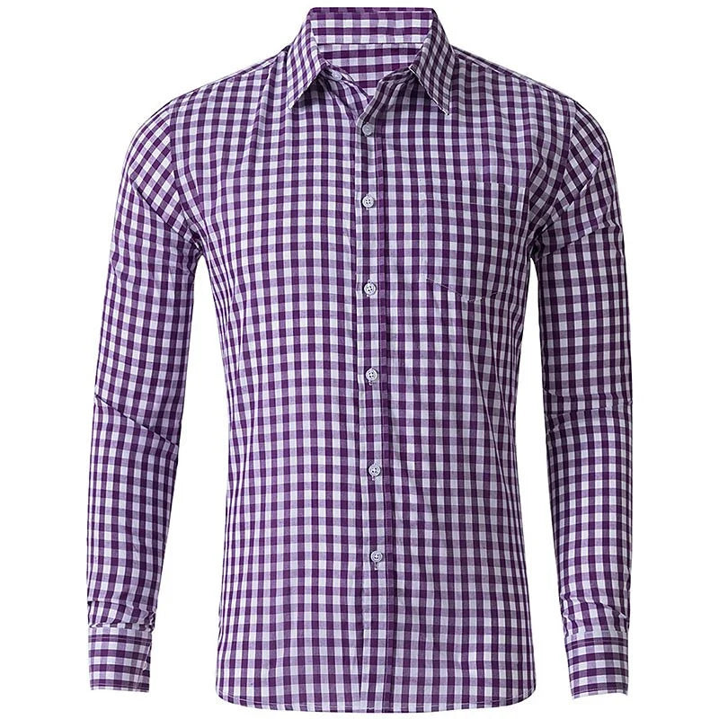 men's long sleeve plaid shirt