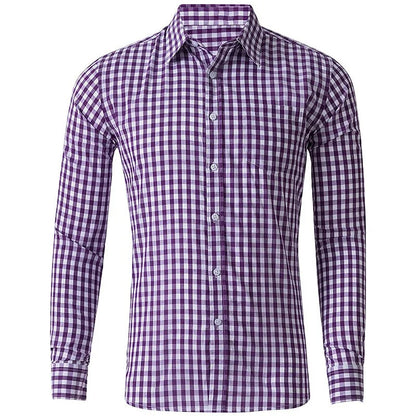 men's long sleeve plaid shirt