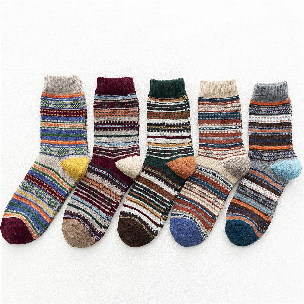 5 Pairs Deluxe Winter Men's Socks
