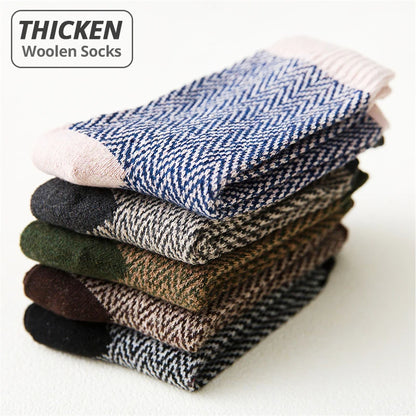5 Pairs Deluxe Winter Men's Socks