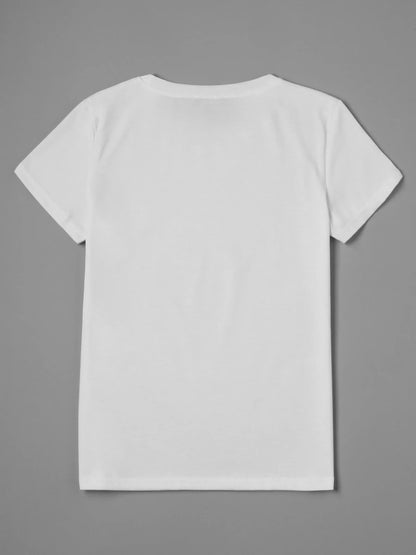 Women's "Sorry I'm Late" Dilly Dallying Sheep Graphic Printed T-Shirt