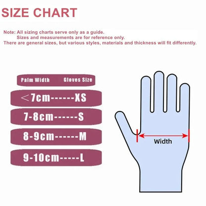 20/50/100PCS Pink Nitrile Gloves Disposable Gloves