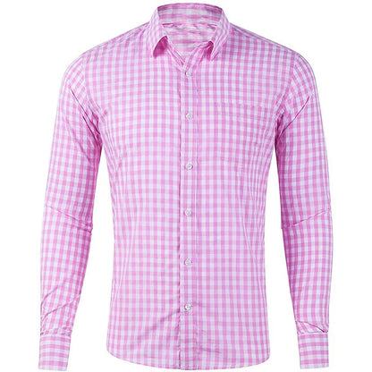 men's long sleeve plaid shirt