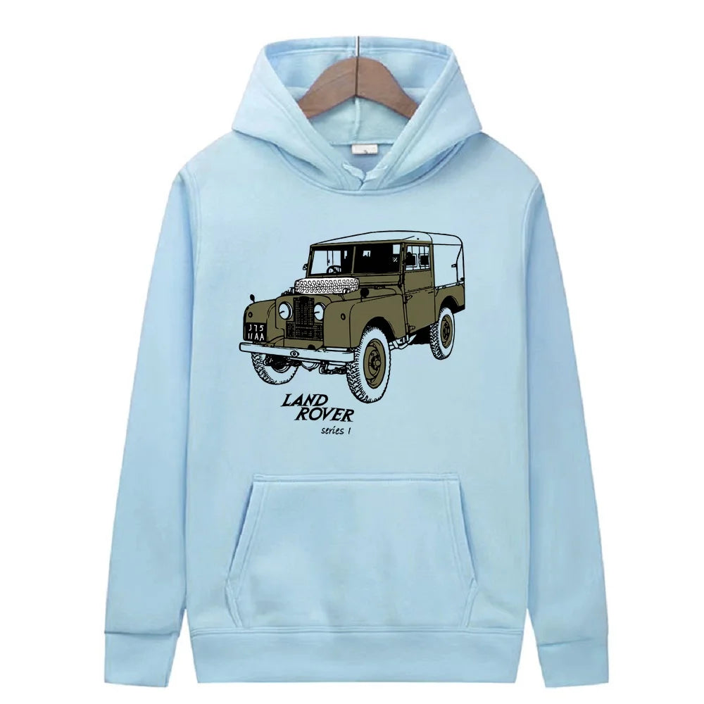 Classic Land Rover Pull Over Hoodie