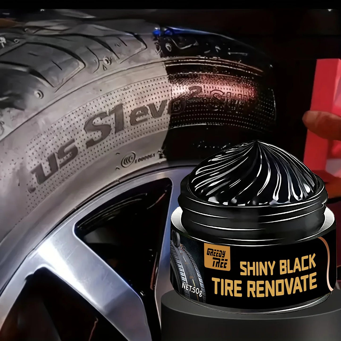 Tire Shine & Plastic Repair Paste