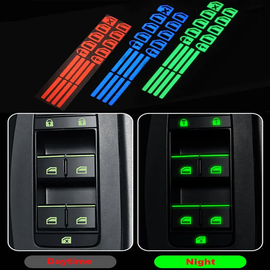 3 Color Car Luminous Stickers Car Styling