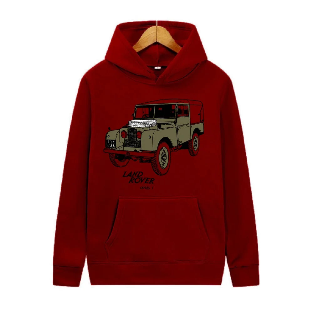 Classic Land Rover Pull Over Hoodie