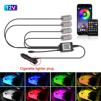 Car Led Interior Ambient Light Kit