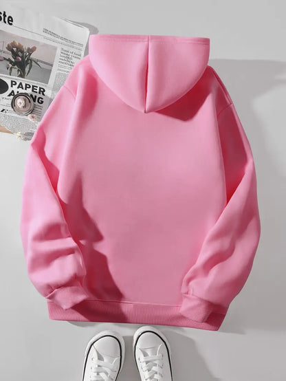 Casual Pig Print Hoodie