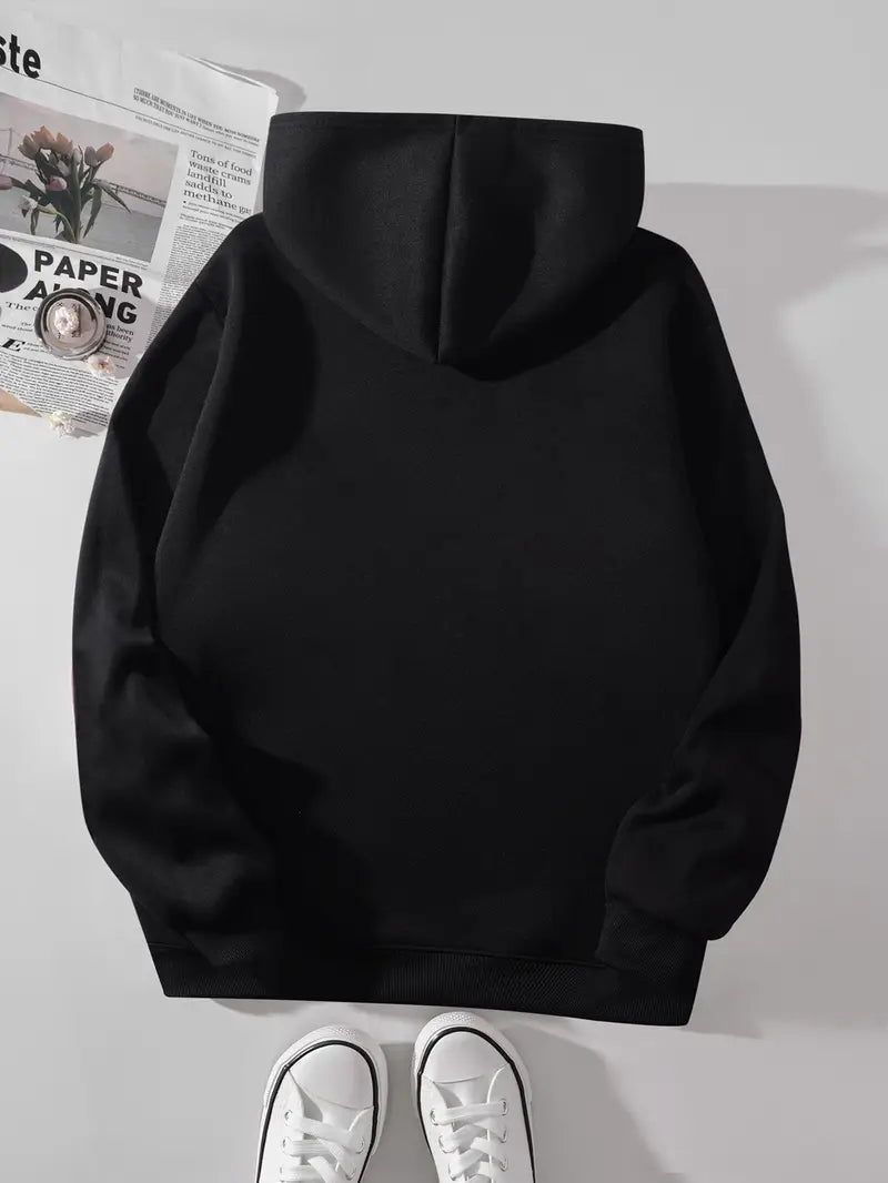 Casual Pig Print Hoodie