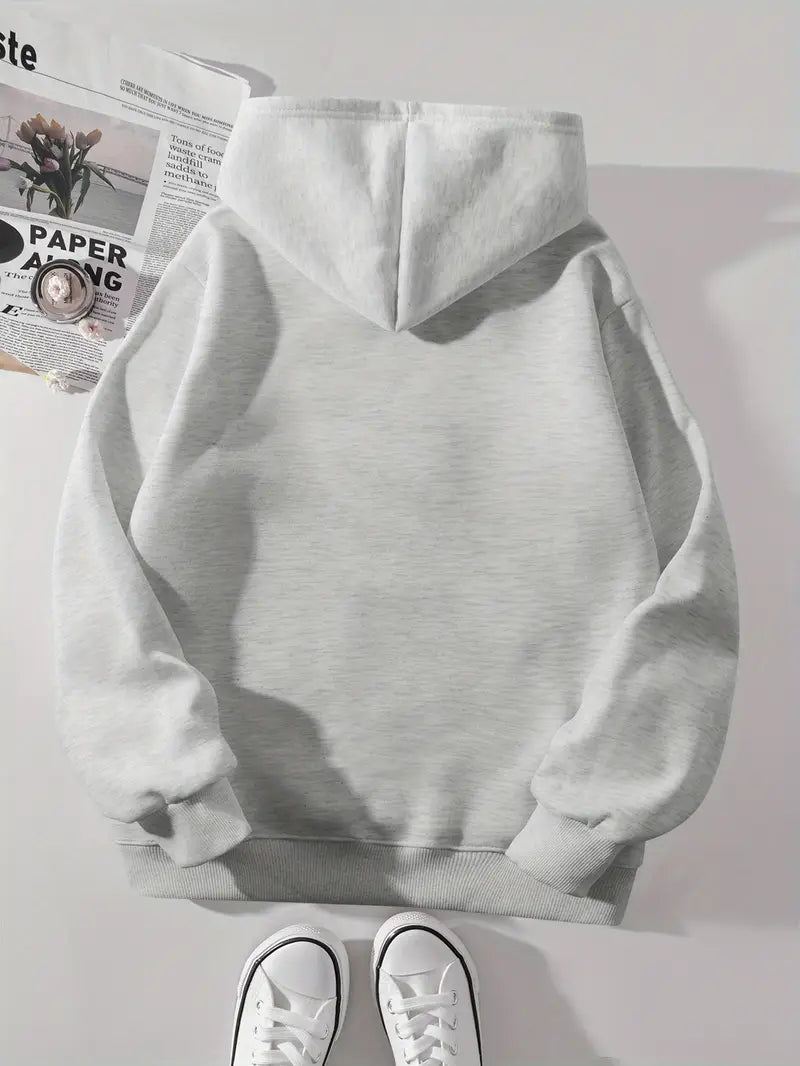 Casual Pig Print Hoodie