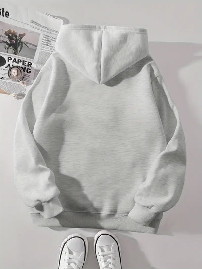 Casual Pig Print Hoodie